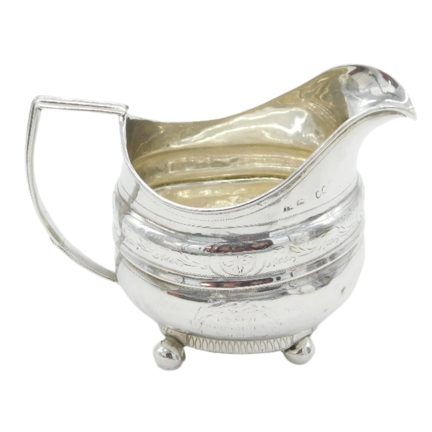 George III Newcastle Sterling Silver Cream Jug Antique c1790 Thomas Watson
