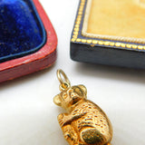 9ct Yellow Gold Australian Koala Charm Pendant Vintage 1971 Birmingham