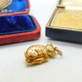 9ct Yellow Gold Australian Koala Charm Pendant Vintage 1971 Birmingham