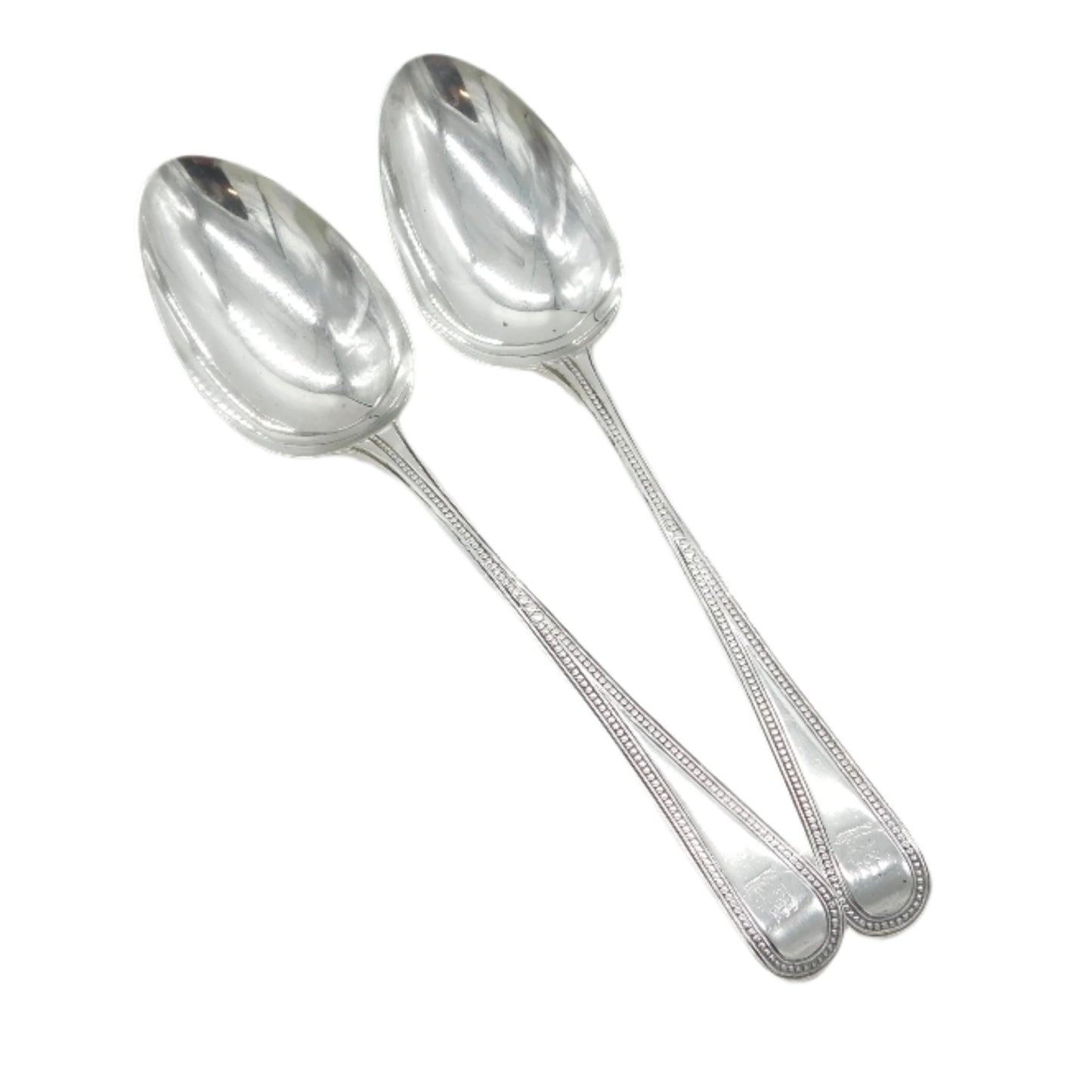 George III Sterling Silver Sailing Ship Serving Spoons Antique c1770 London