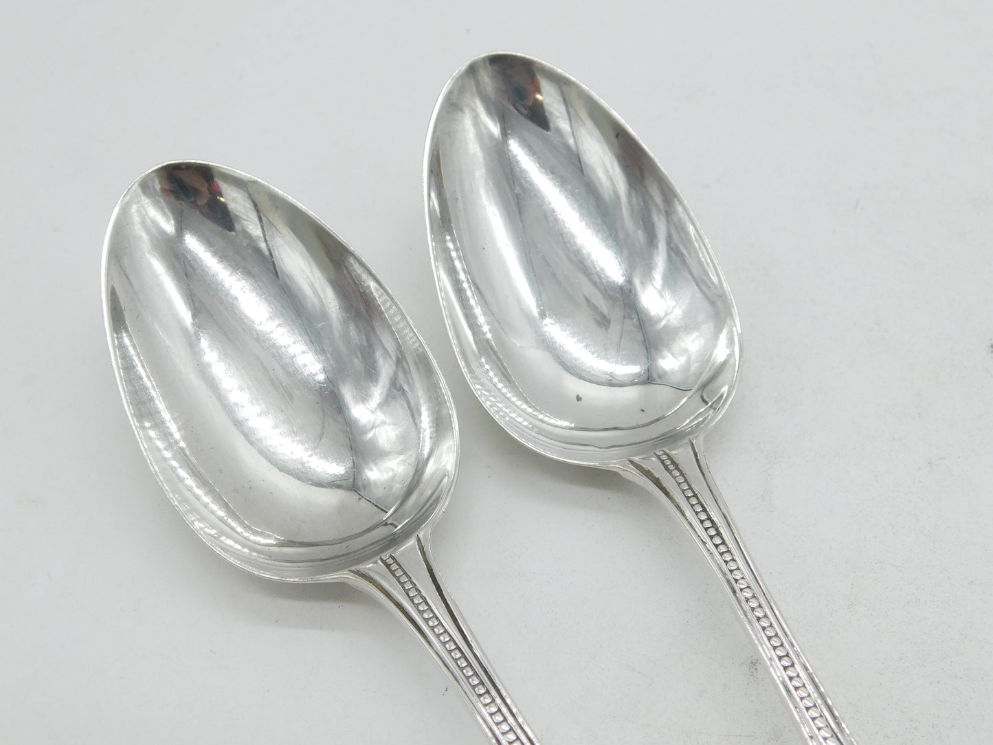 George III Sterling Silver Sailing Ship Serving Spoons Antique c1770 London