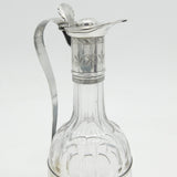 George III Sterling Silver Topped Cruet Sauce Jug Antique 1785 Birmingham