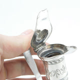 George III Sterling Silver Topped Cruet Sauce Jug Antique 1785 Birmingham