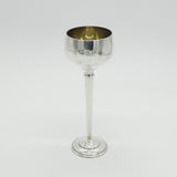 Sterling Silver Tall Fluted Wine Goblet Chalice Vintage 1972 Birmingham