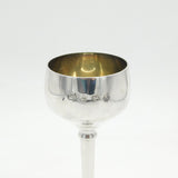 Sterling Silver Tall Fluted Wine Goblet Chalice Vintage 1972 Birmingham