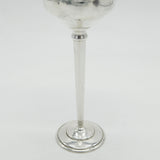 Sterling Silver Tall Fluted Wine Goblet Chalice Vintage 1972 Birmingham