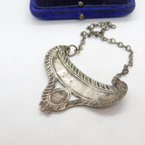 Georgian Silver Plated R.Port Ruby Port Decanter Label Antique c1790