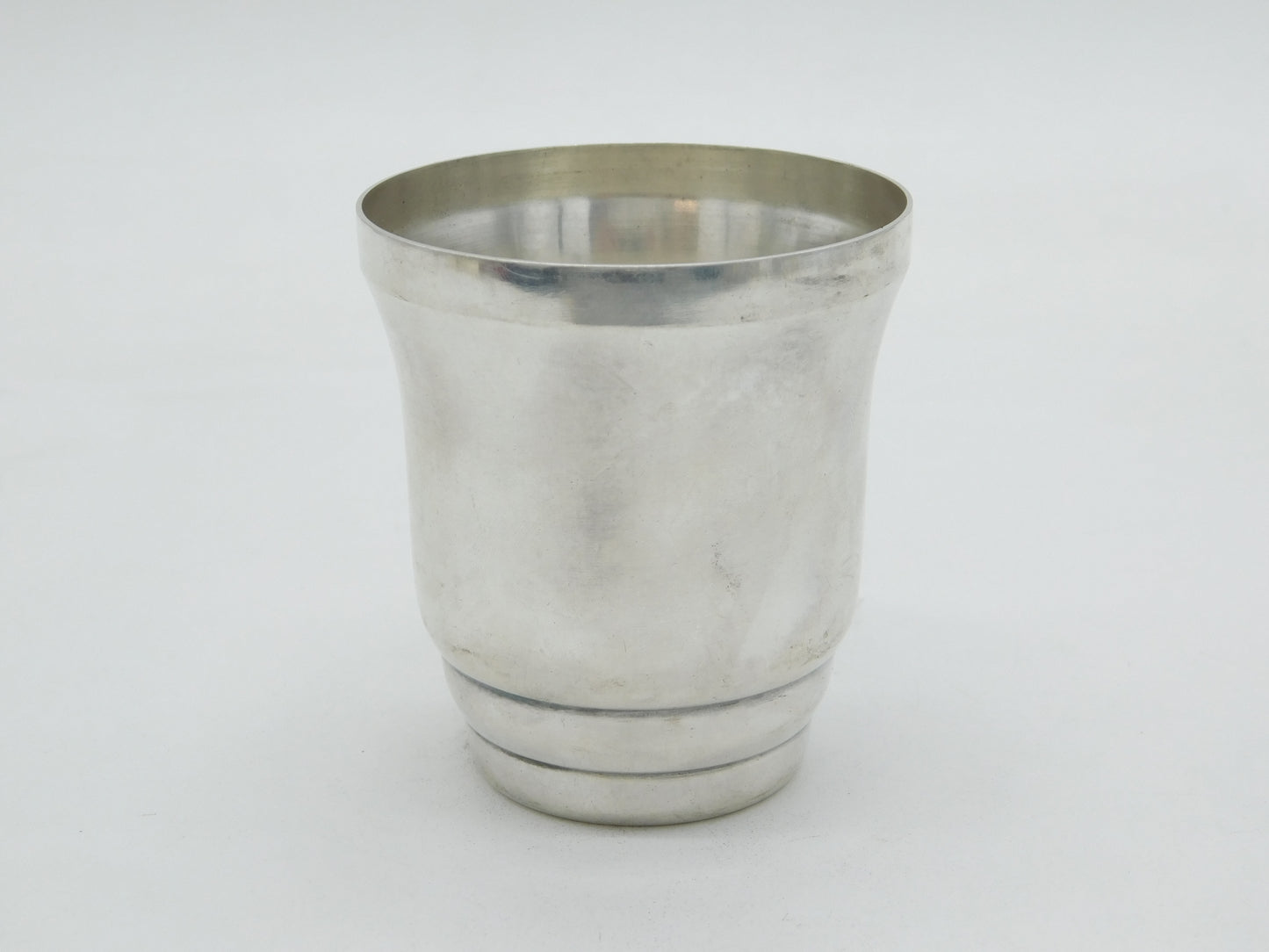 20th Century Continental Silver Enamel Swallow Christening Beaker Antique c1920