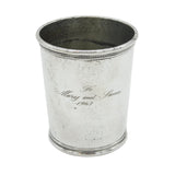 USA Sterling Silver Presidential Mint Julep Cup Beaker Mark J. Scearce 'LBJ'