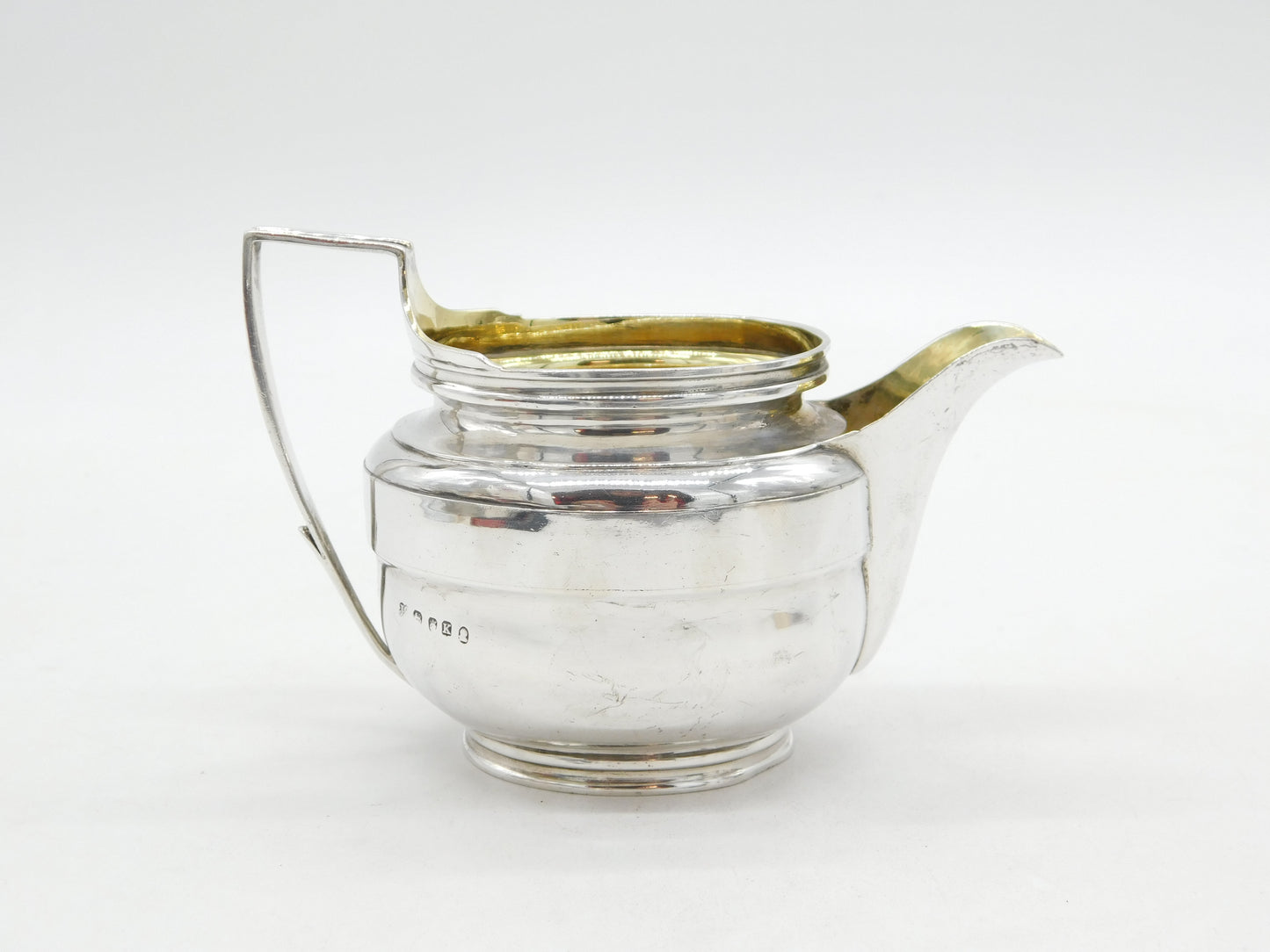 George III Sterling Silver Spouted Cream Jug Antique 1805 London
