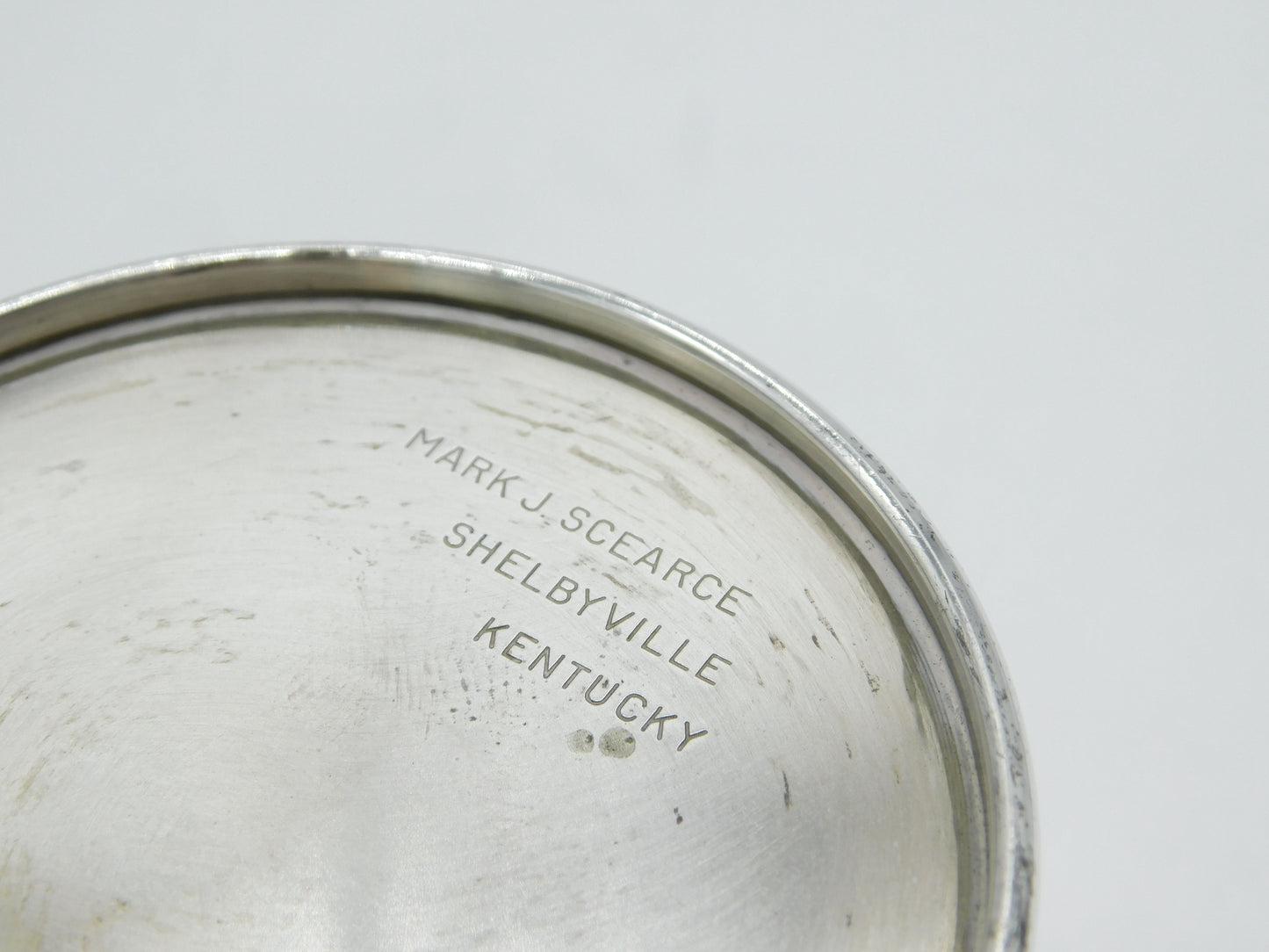 USA Sterling Silver Presidential Mint Julep Cup Beaker Mark J. Scearce 'LBJ'