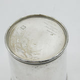 USA Sterling Silver Presidential Mint Julep Cup Beaker Mark J. Scearce 'LBJ'