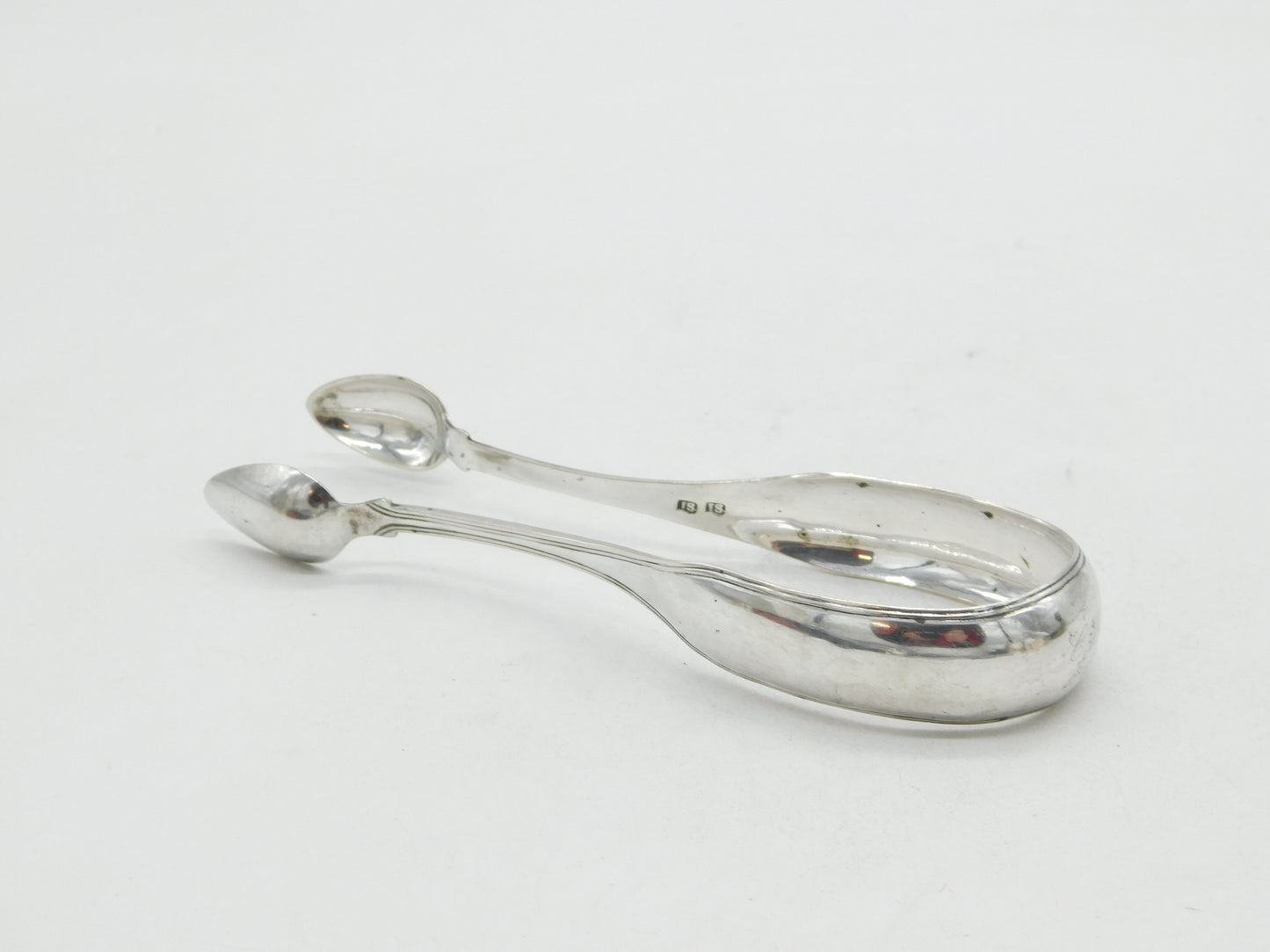 Perth Provincial George III Sterling Silver Sugar Tongs Antique John Scott c1820
