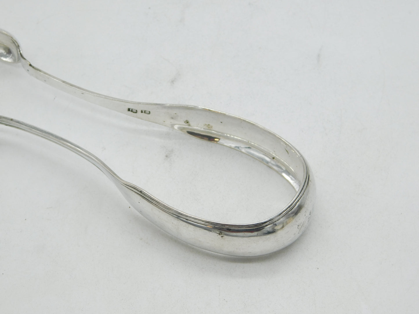 Perth Provincial George III Sterling Silver Sugar Tongs Antique John Scott c1820