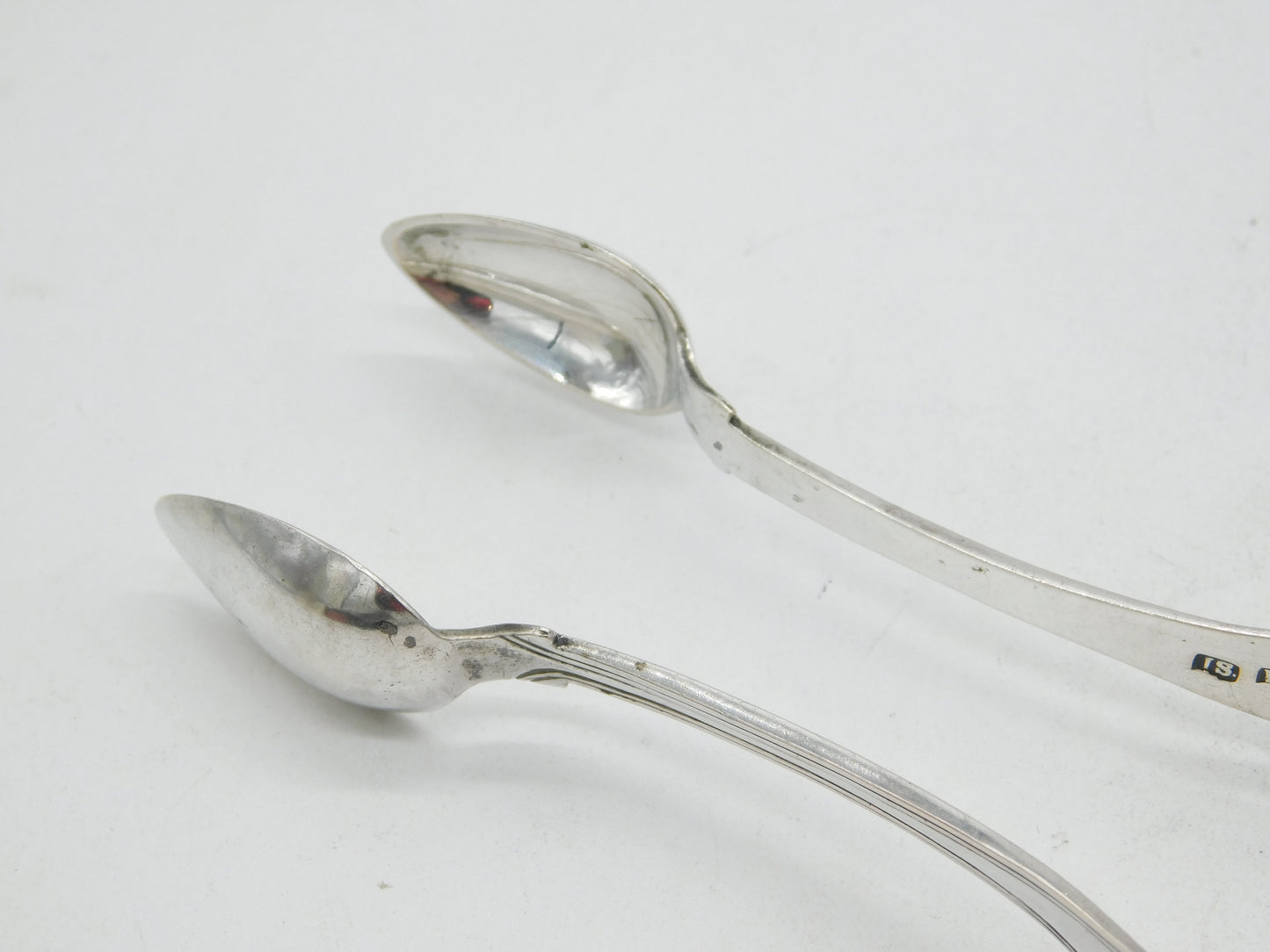 Perth Provincial George III Sterling Silver Sugar Tongs Antique John Scott c1820