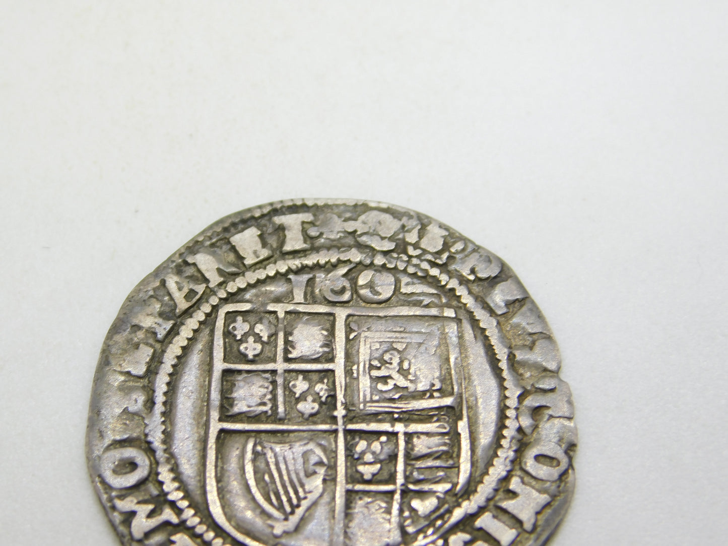King James I English 2nd Bust Hammered Sixpence Coin 1604 Fair Condition Antique