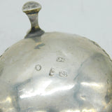 George III Pair of Sterling Silver Floral Pattern Salt Cellars Antique 1775 London