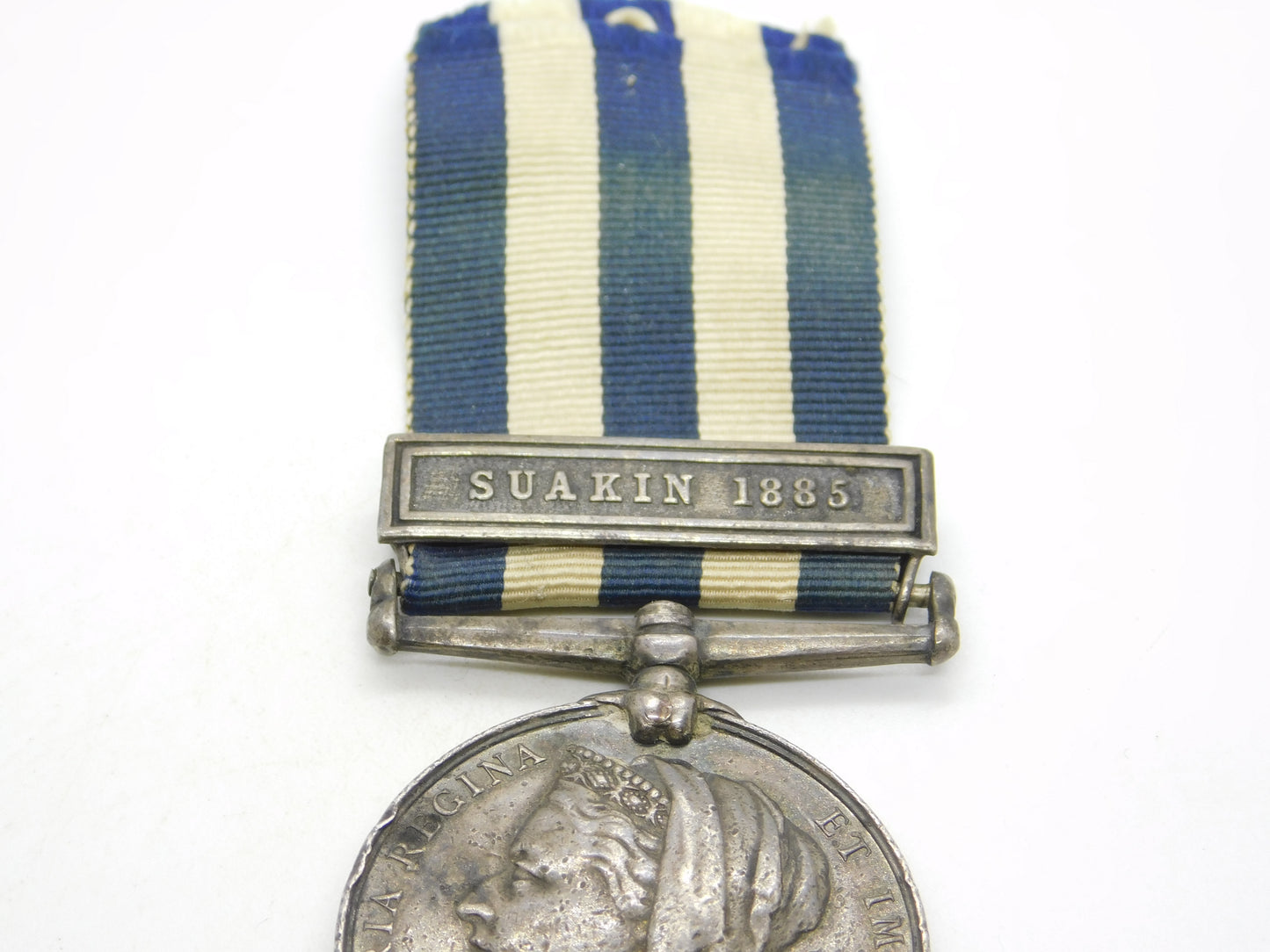 Coldstream Guards 1882 Egypt Medal w. Suakin 1885 Clasp PTE Stafford Antique