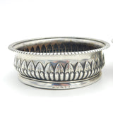 George III Pair of Sterling Silver Fluted Wine Coasters Antique 1810 Sheffield