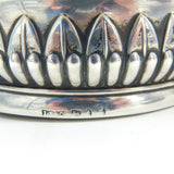 George III Pair of Sterling Silver Fluted Wine Coasters Antique 1810 Sheffield