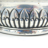 George III Pair of Sterling Silver Fluted Wine Coasters Antique 1810 Sheffield