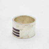 French 20th Century Biche de Bere Red Enamel Statement Ring Vintage c1980s