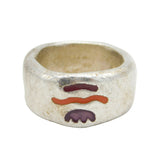 French 20th Century Biche de Bere Enamel Studio Dress Ring Vintage c1980s