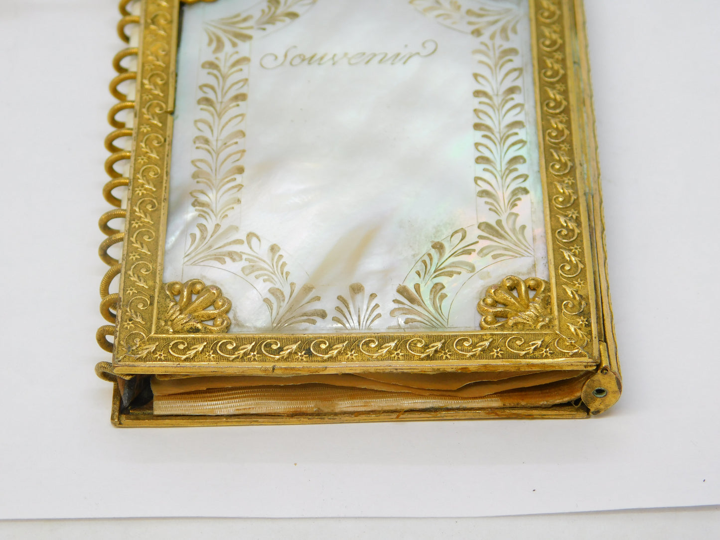 19th Century French Palais Royal Pearl & Gold Souvenir Aide Memoire Antique 1825