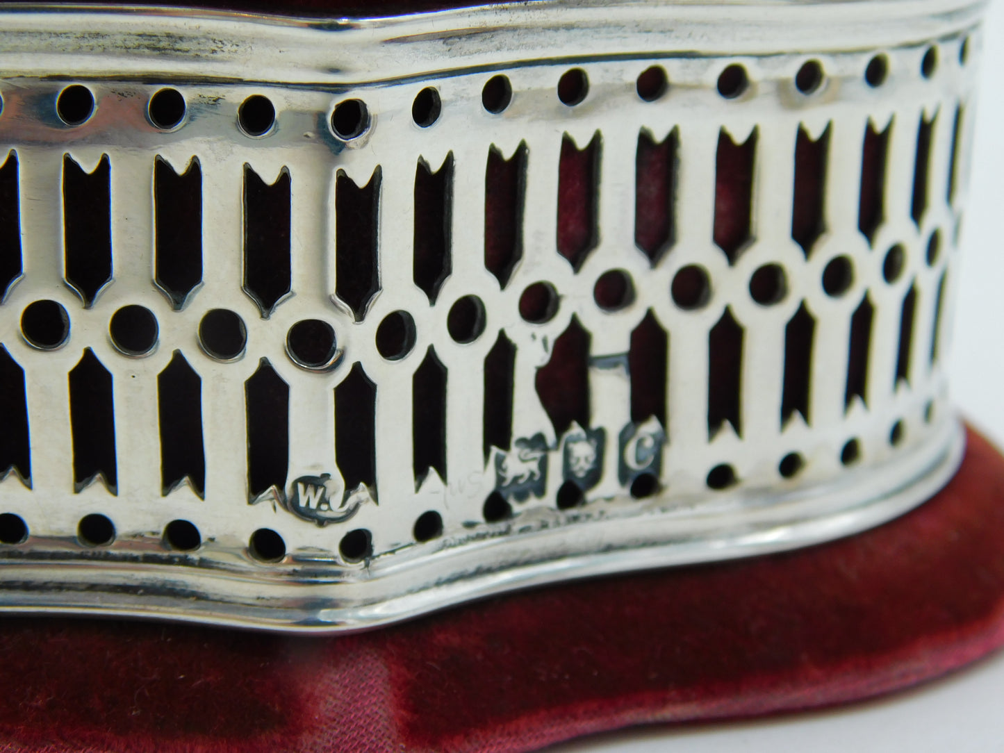 Victorian Large Sterling Silver Mounted Jewellery Box Antique 1898 London