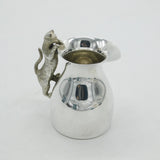 Sterling Silver Cat Kitten Handled Cream Jug Vintage 1994 Garrard & Co. London