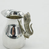 Sterling Silver Cat Kitten Handled Cream Jug Vintage 1994 Garrard & Co. London