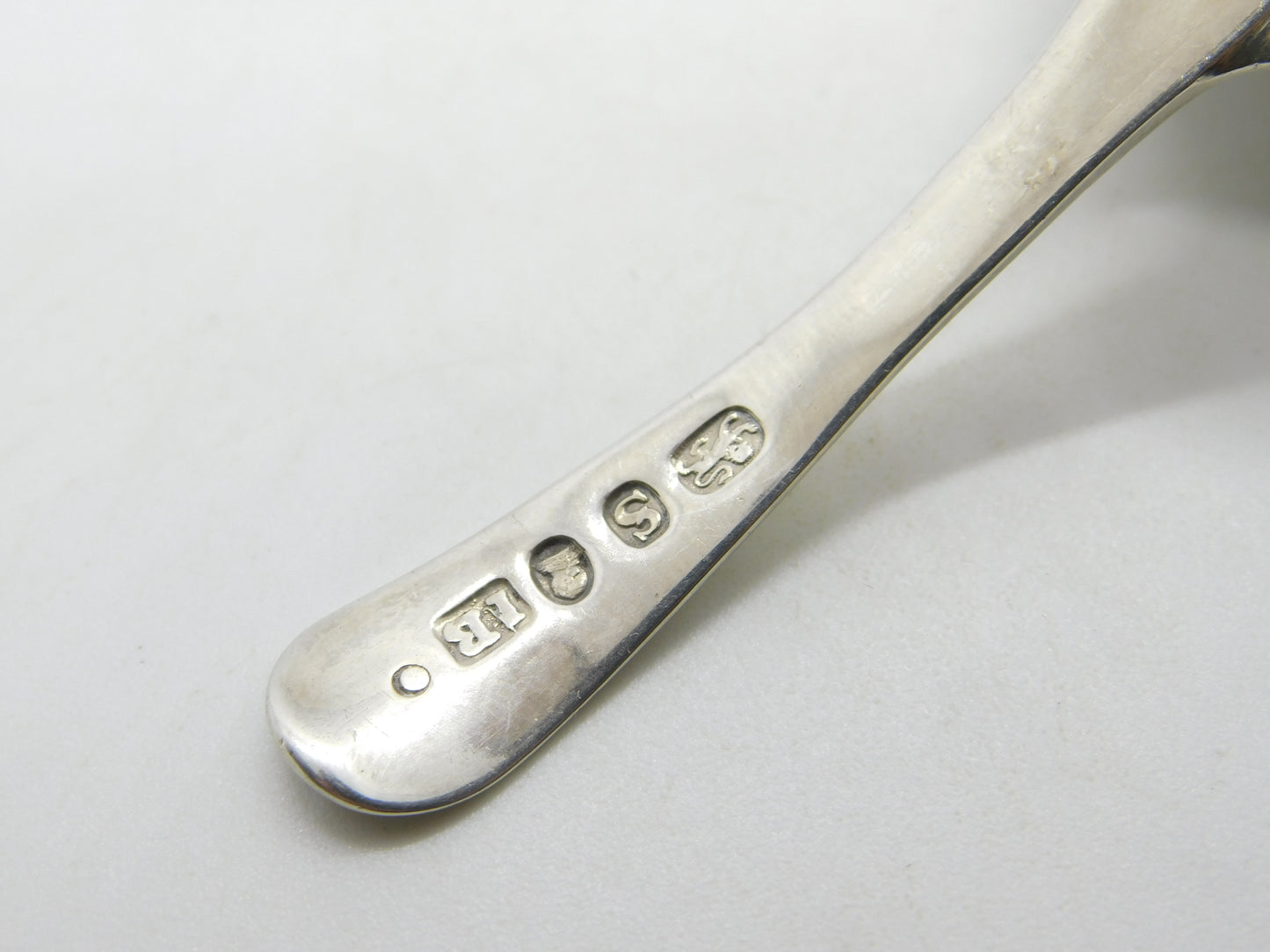 George III Sterling Silver Lined Pattern Tea Caddy Spoon Antique 1813 London