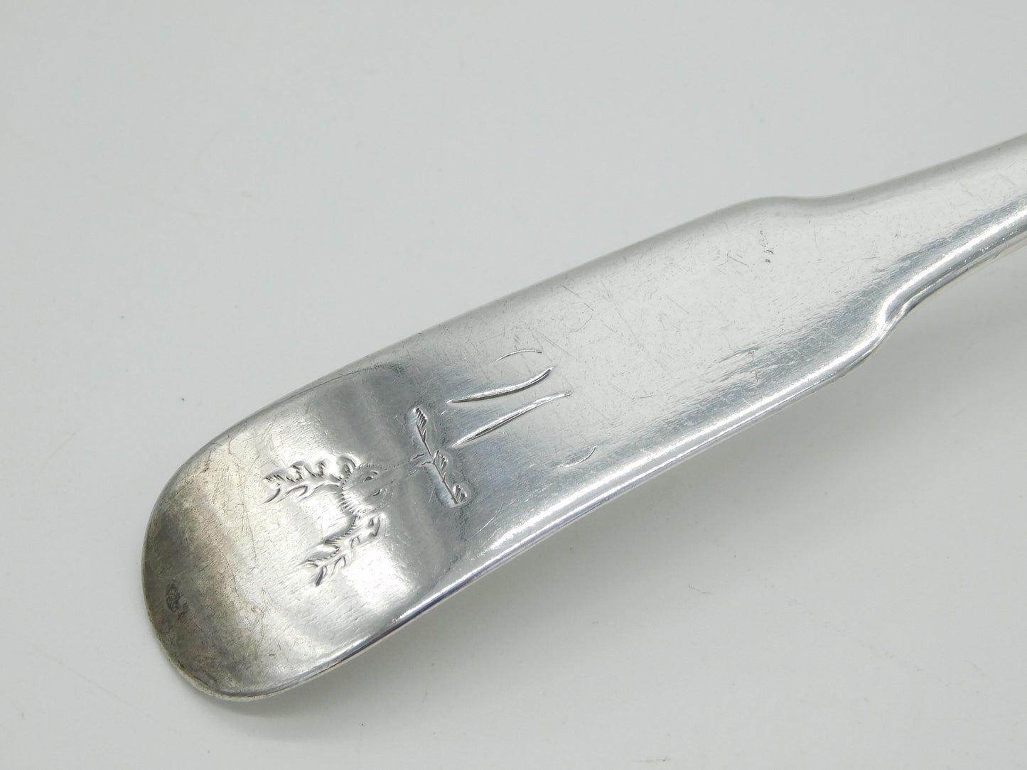 Inverness Provincial Sterling Silver Serving Spoon Antique c1815 Scottish