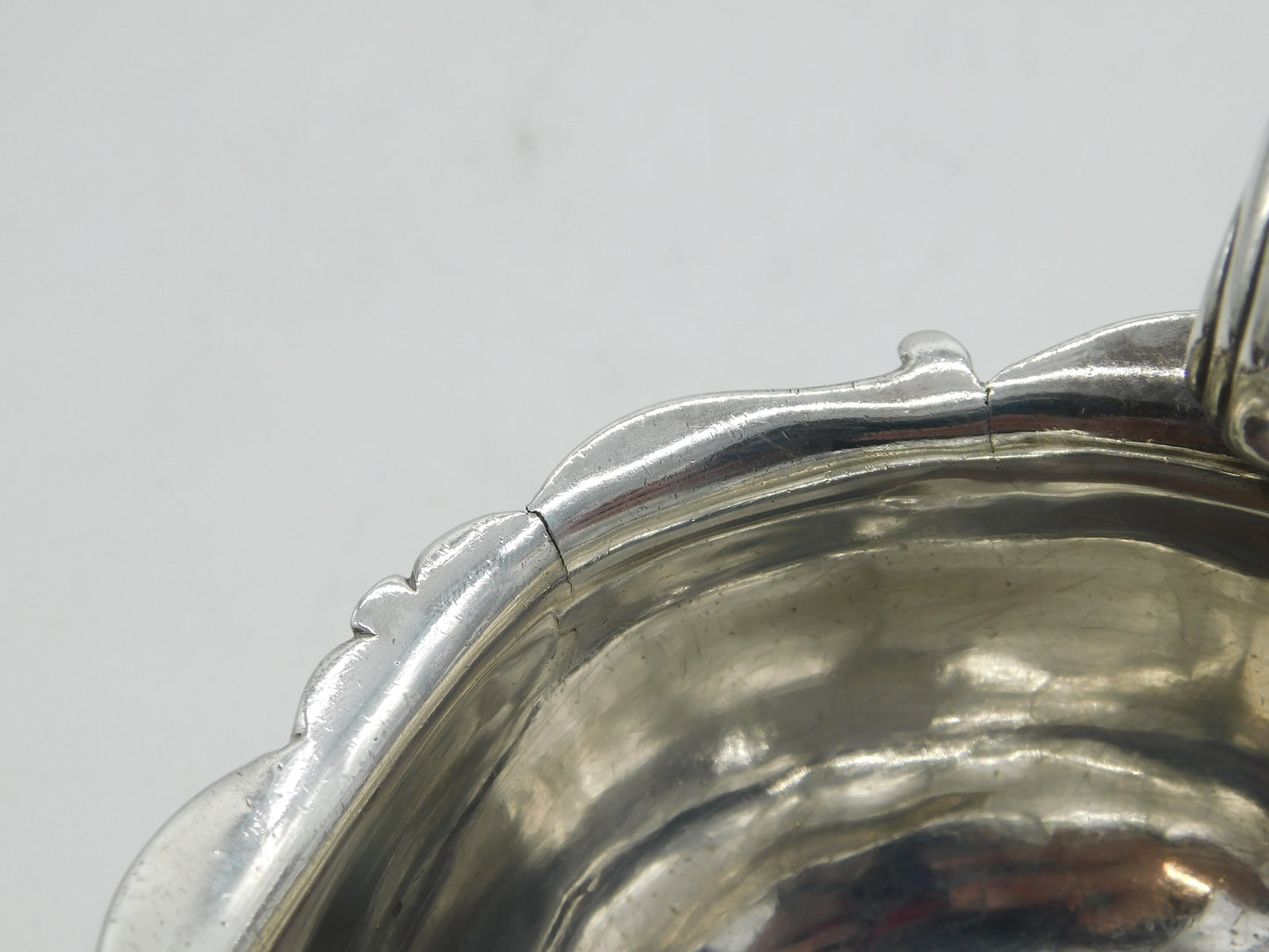 George II Sterling Silver Crested Paw Foot Sauce Boat Antique 1742 London