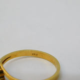 20th Century 18ct Gold & 0.2ct Cushion Cut Emerald Dress Ring Antique c1930