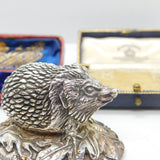 Sterling Silver Hedgehog Figurine Sculpture Vintage 1997 Birmingham