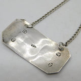 George III Sterling Silver Madeira Decanter Label Antique 1818 Birmingham
