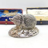 Sterling Silver Hedgehog Figurine Sculpture Vintage 1997 Birmingham