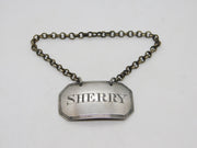 George IV Sterling Silver Sherry Decanter Label Antique 1828 London
