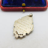 Sterling Silver Enamel Woodbine Cigarette Cup Fob Medal 1937 Chester Antique