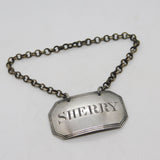 George IV Sterling Silver Sherry Decanter Label Antique 1828 London