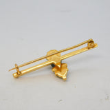 19th Century 15ct Gold, Enamel & Ruby Set 'Blackamoor' Brooch Antique c1860