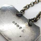 George IV Sterling Silver Sherry Decanter Label Antique 1828 London