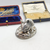 Sterling Silver Field Mouse Figurine Sculpture Vintage 1998 Birmingham