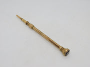 Victorian 9ct Yellow Gold Cased Bloodstone Seal Propelling Pencil Antique c1880