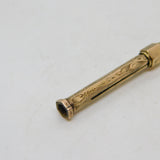 Victorian 9ct Yellow Gold Cased Bloodstone Seal Propelling Pencil Antique c1880
