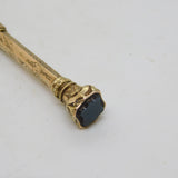 Victorian 9ct Yellow Gold Cased Bloodstone Seal Propelling Pencil Antique c1880