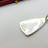 Sterling Silver & Colourful Enamel Rose Flower Drop Pendant 1983 Birmingham