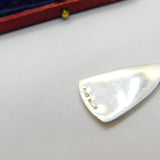 Sterling Silver & Colourful Enamel Rose Flower Drop Pendant 1983 Birmingham