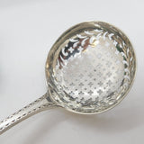 George III Sterling Silver Deer Crest Sugar Caster Spoon Antique 1774 London